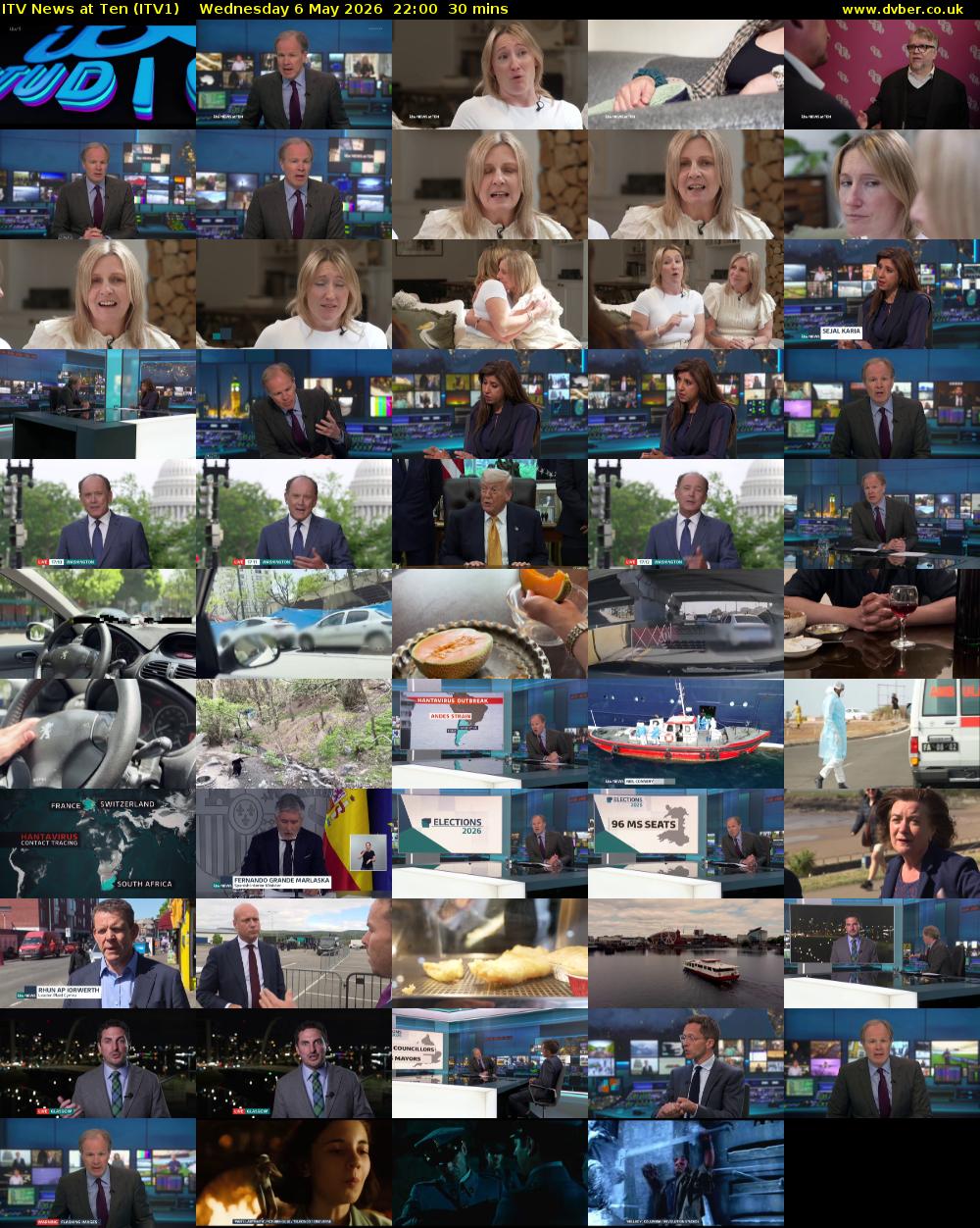 ITV News at Ten (ITV1) Wednesday 6 May 2026 22:00 - 22:30