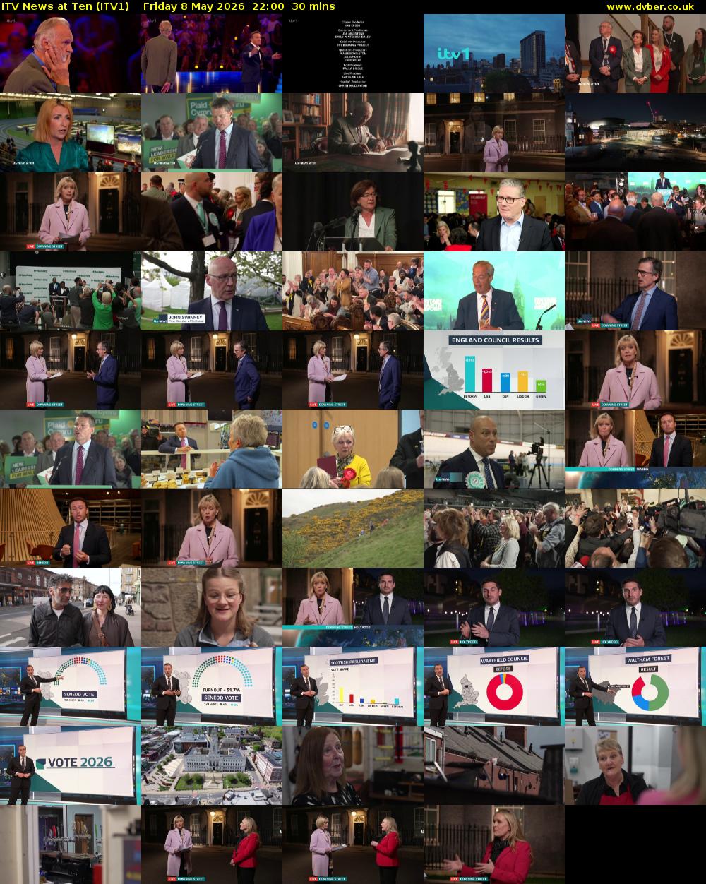 ITV News at Ten (ITV1) Friday 8 May 2026 22:00 - 22:30