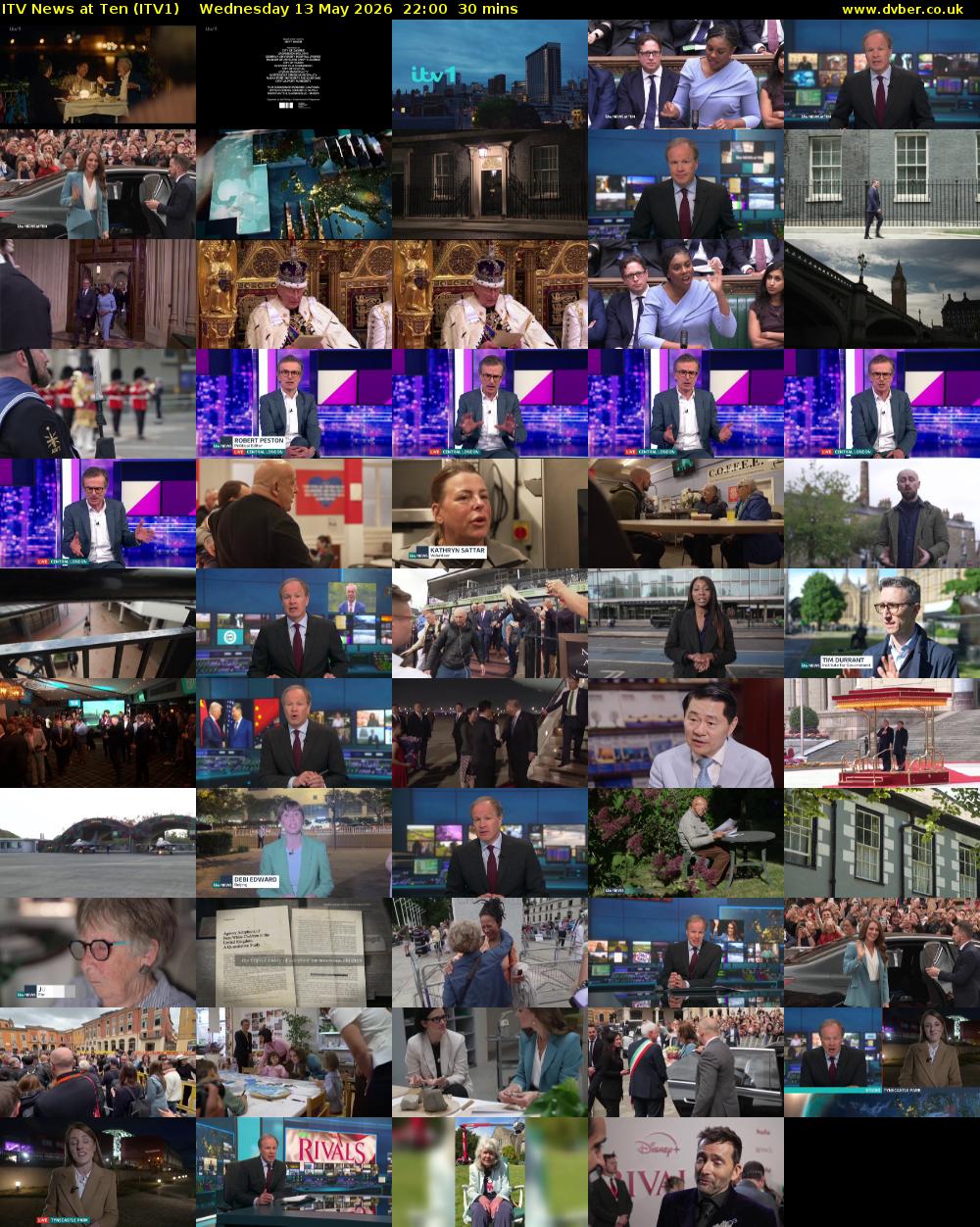 ITV News at Ten (ITV1) Wednesday 13 May 2026 22:00 - 22:30