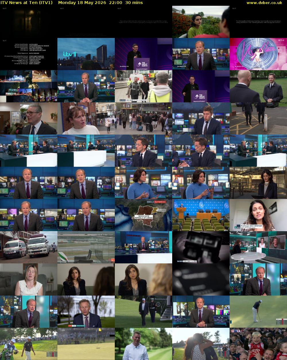 ITV News at Ten (ITV1) Monday 18 May 2026 22:00 - 22:30