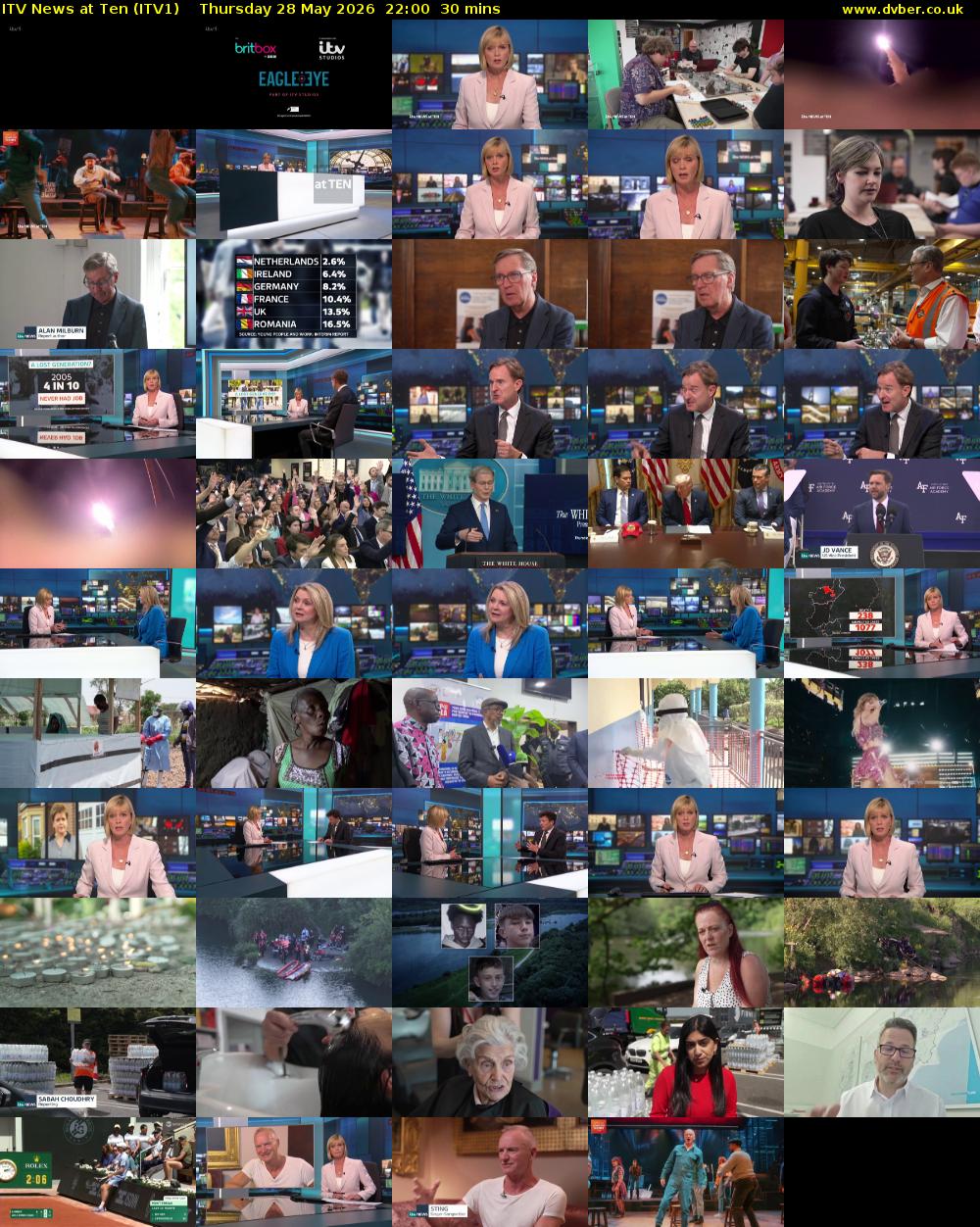 ITV News at Ten (ITV1) Thursday 28 May 2026 22:00 - 22:30