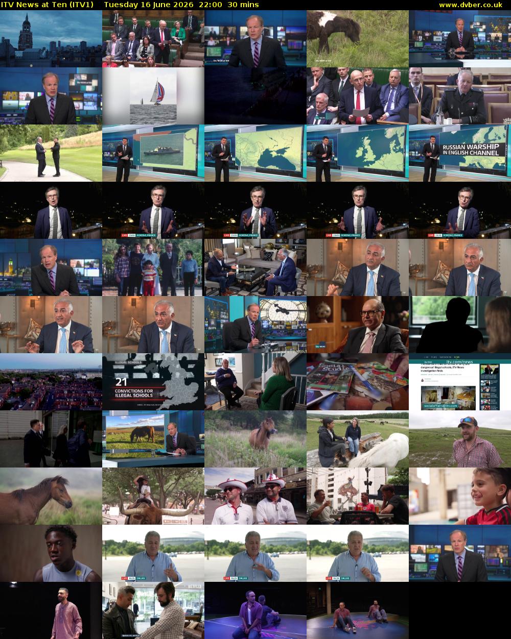 ITV News at Ten (ITV1) Tuesday 16 June 2026 22:00 - 22:30