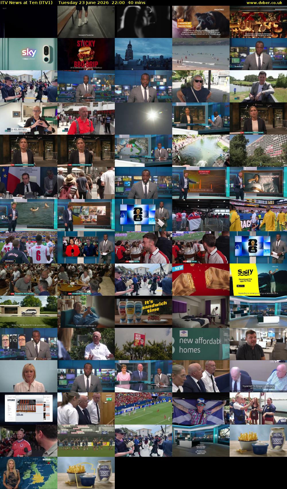 ITV News at Ten (ITV1) Tuesday 23 June 2026 22:00 - 22:40