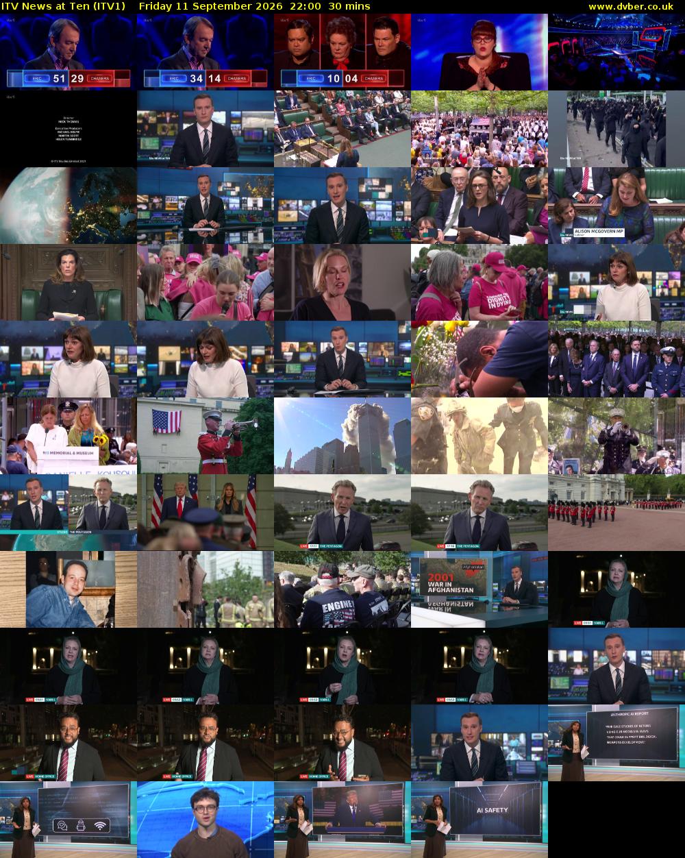 ITV News at Ten (ITV1) Friday 11 September 2026 22:00 - 22:30