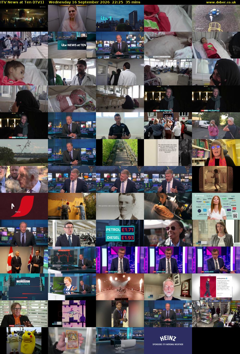 ITV News at Ten (ITV1) Wednesday 16 September 2026 22:25 - 23:00