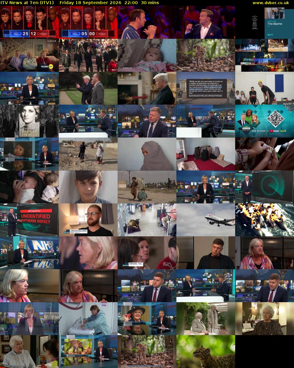 ITV News at Ten (ITV1) Friday 18 September 2026 22:00 - 22:30