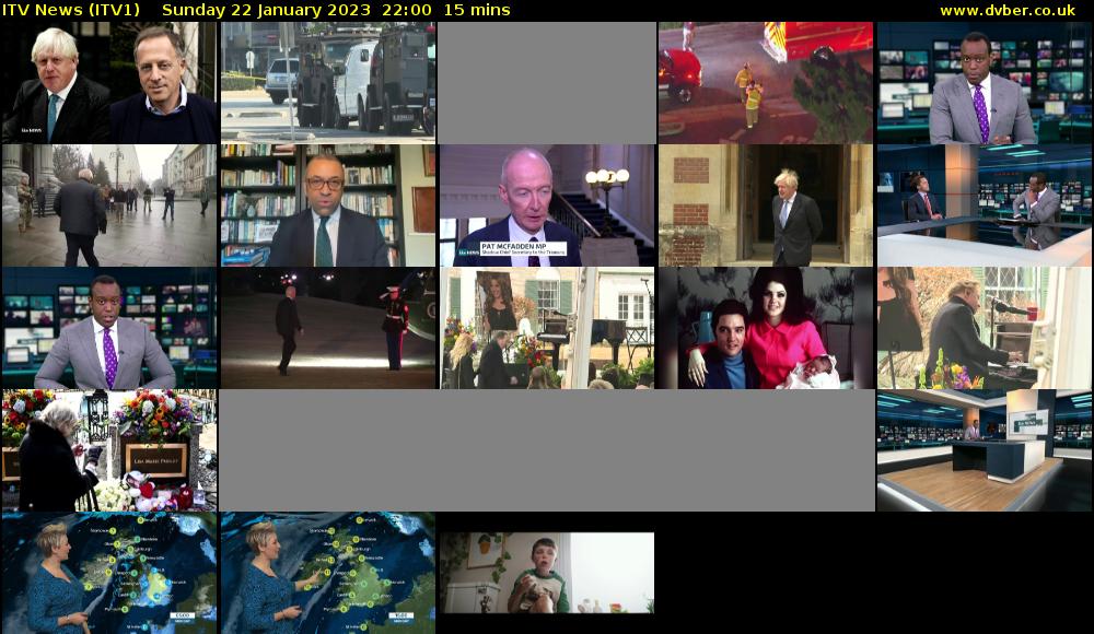 ITV News (ITV1) Sunday 22 January 2023 22:00 - 22:15