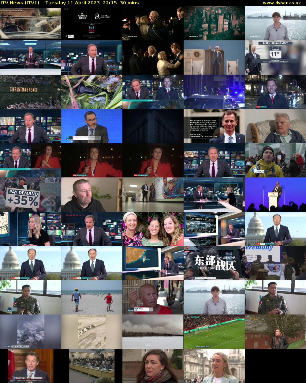 ITV News (ITV1) Tuesday 11 April 2023 22:15 - 22:45