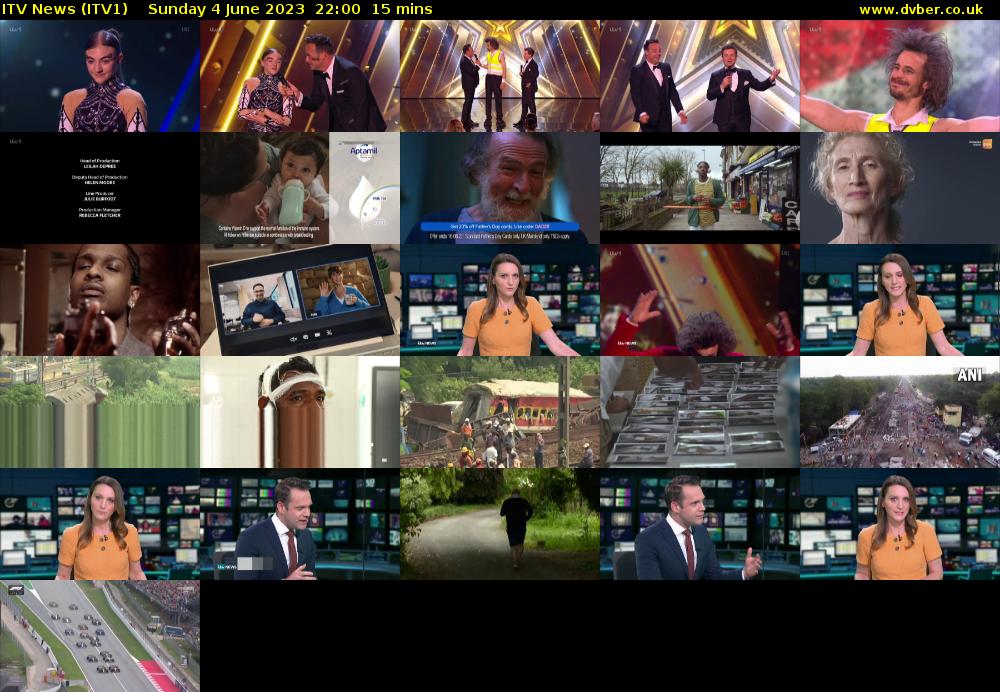ITV News (ITV1) Sunday 4 June 2023 22:00 - 22:15