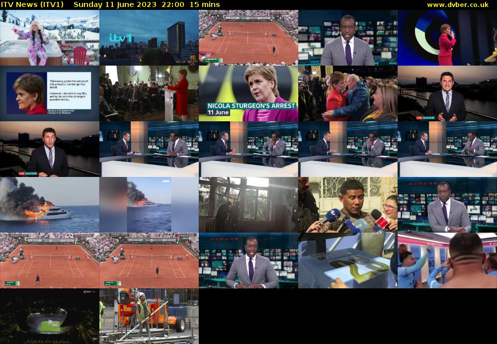 ITV News (ITV1) Sunday 11 June 2023 22:00 - 22:15