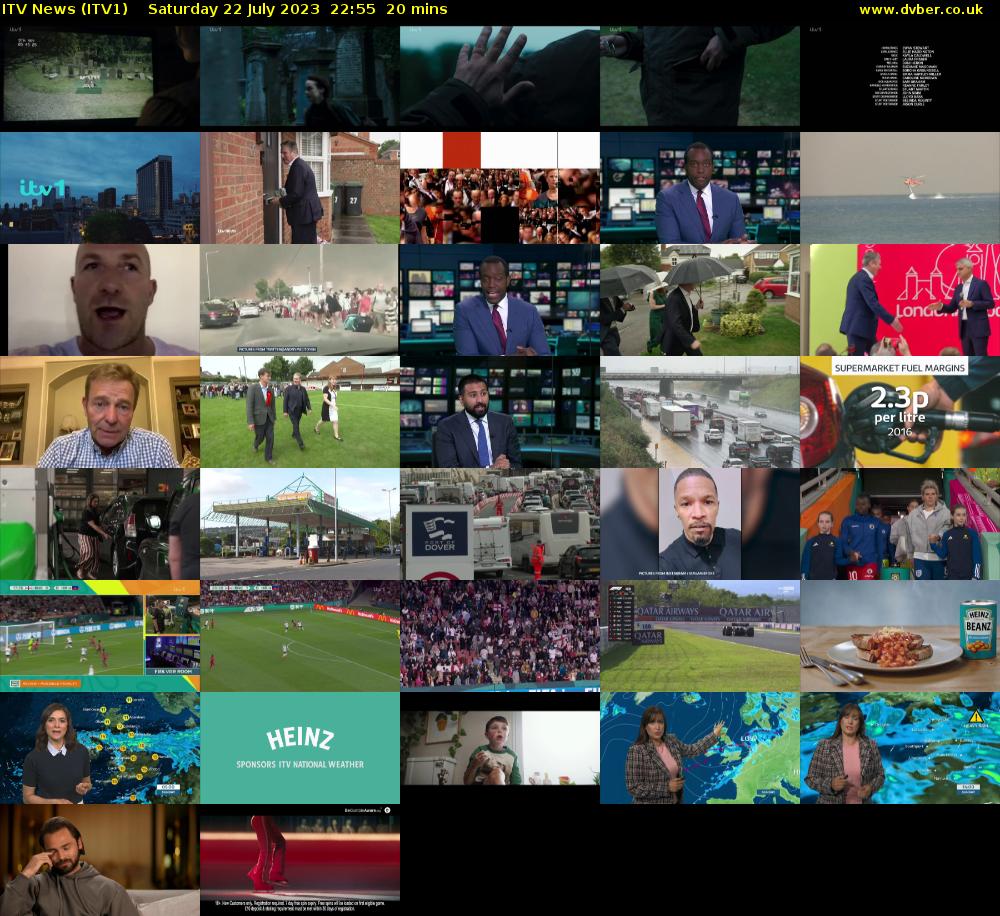ITV News (ITV1) Saturday 22 July 2023 22:55 - 23:15