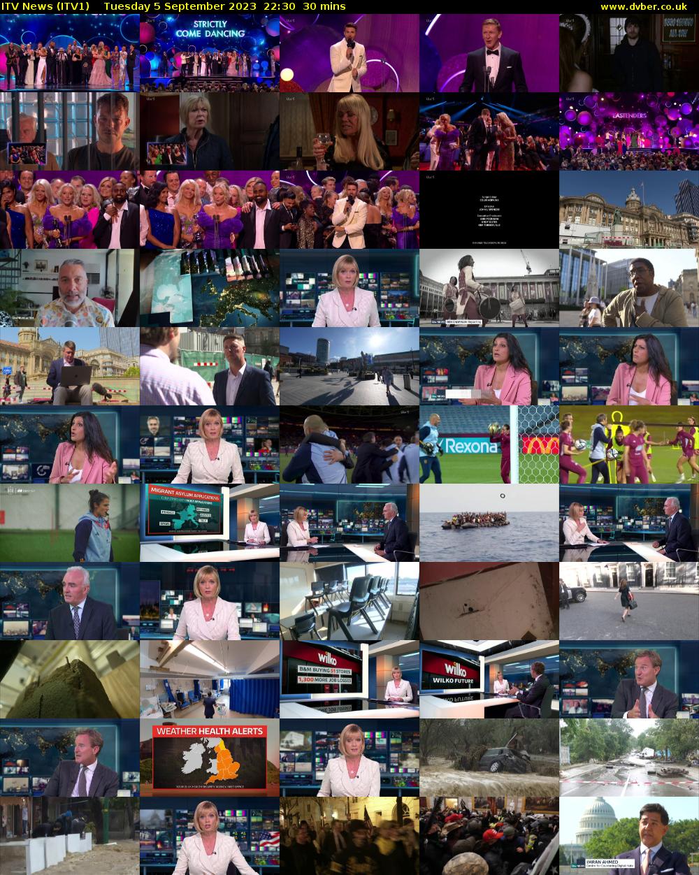ITV News (ITV1) Tuesday 5 September 2023 22:30 - 23:00
