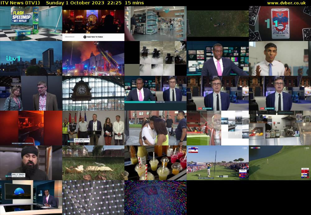 ITV News (ITV1) Sunday 1 October 2023 22:25 - 22:40
