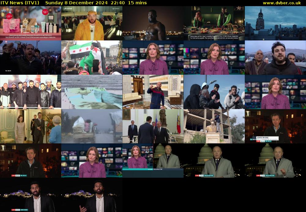 ITV News (ITV1) Sunday 8 December 2024 22:40 - 22:55
