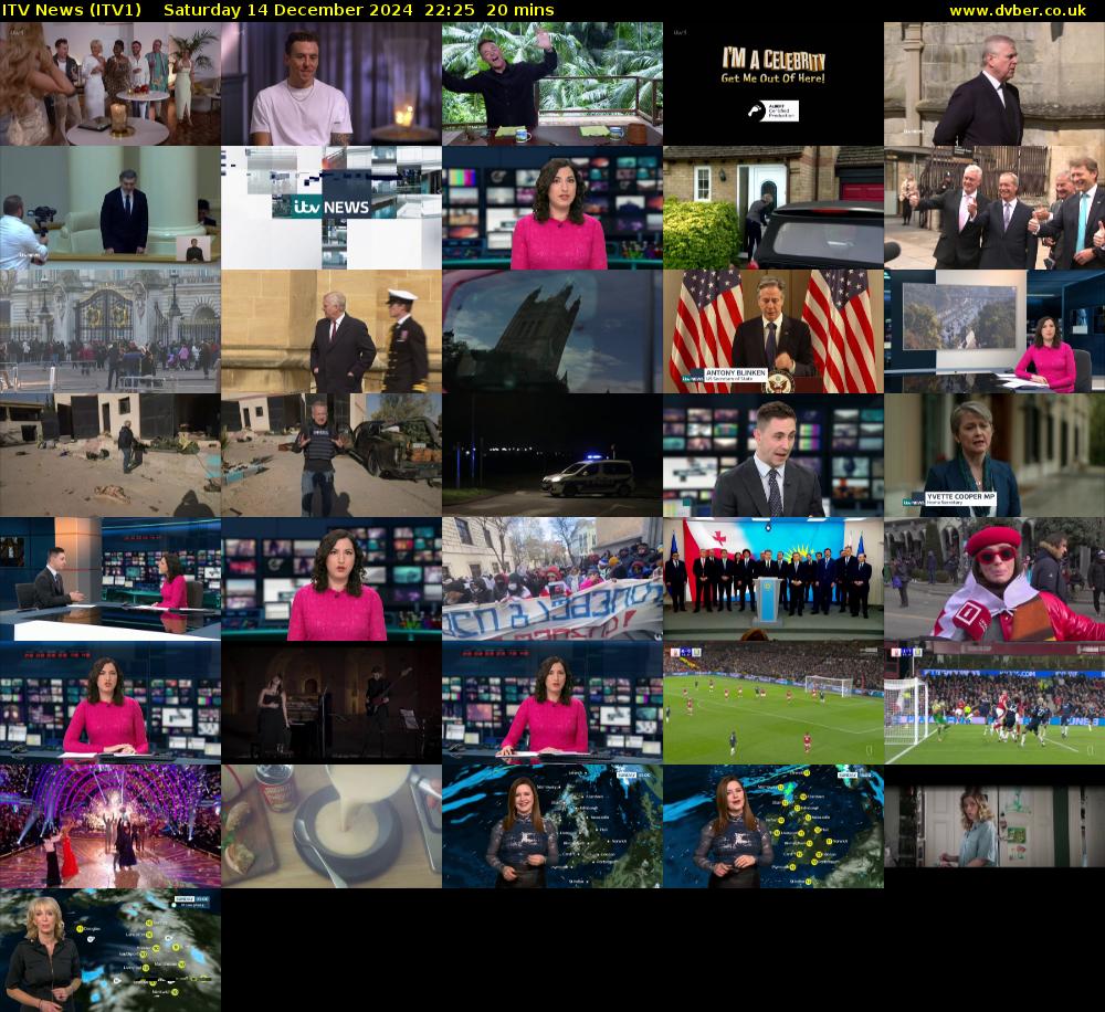 ITV News (ITV1) Saturday 14 December 2024 22:25 - 22:45