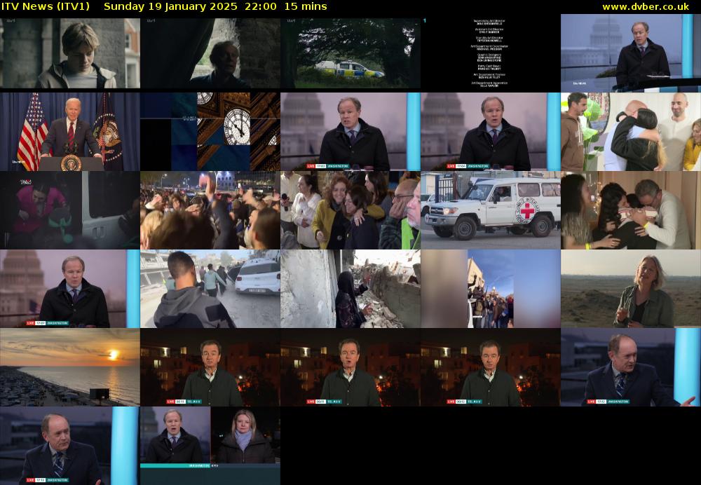ITV News (ITV1) Sunday 19 January 2025 22:00 - 22:15