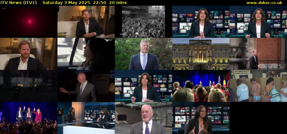ITV News (ITV1) Saturday 3 May 2025 22:50 - 23:10