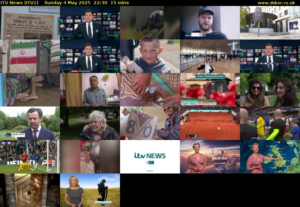 ITV News (ITV1) Sunday 4 May 2025 22:30 - 22:45