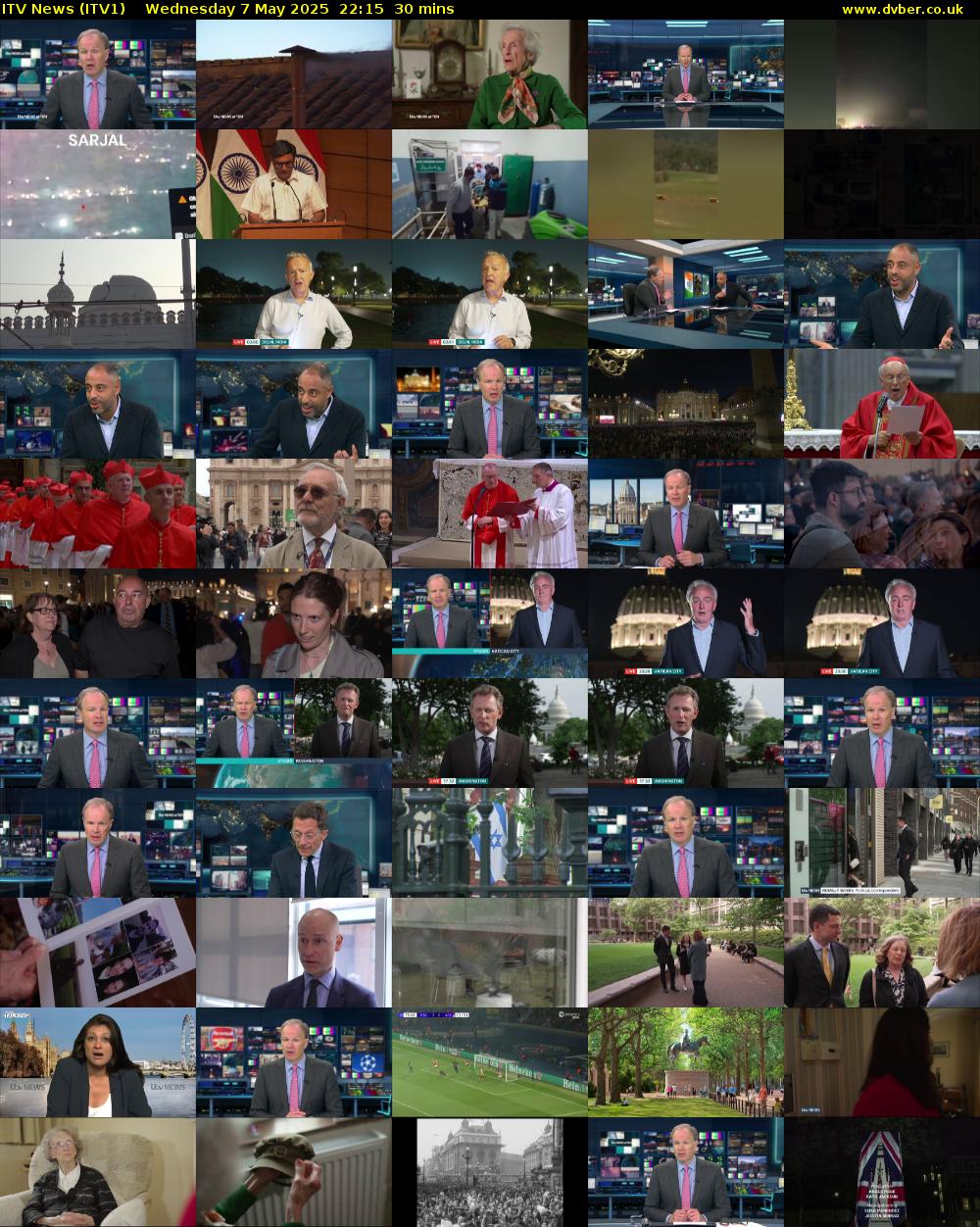ITV News (ITV1) Wednesday 7 May 2025 22:15 - 22:45