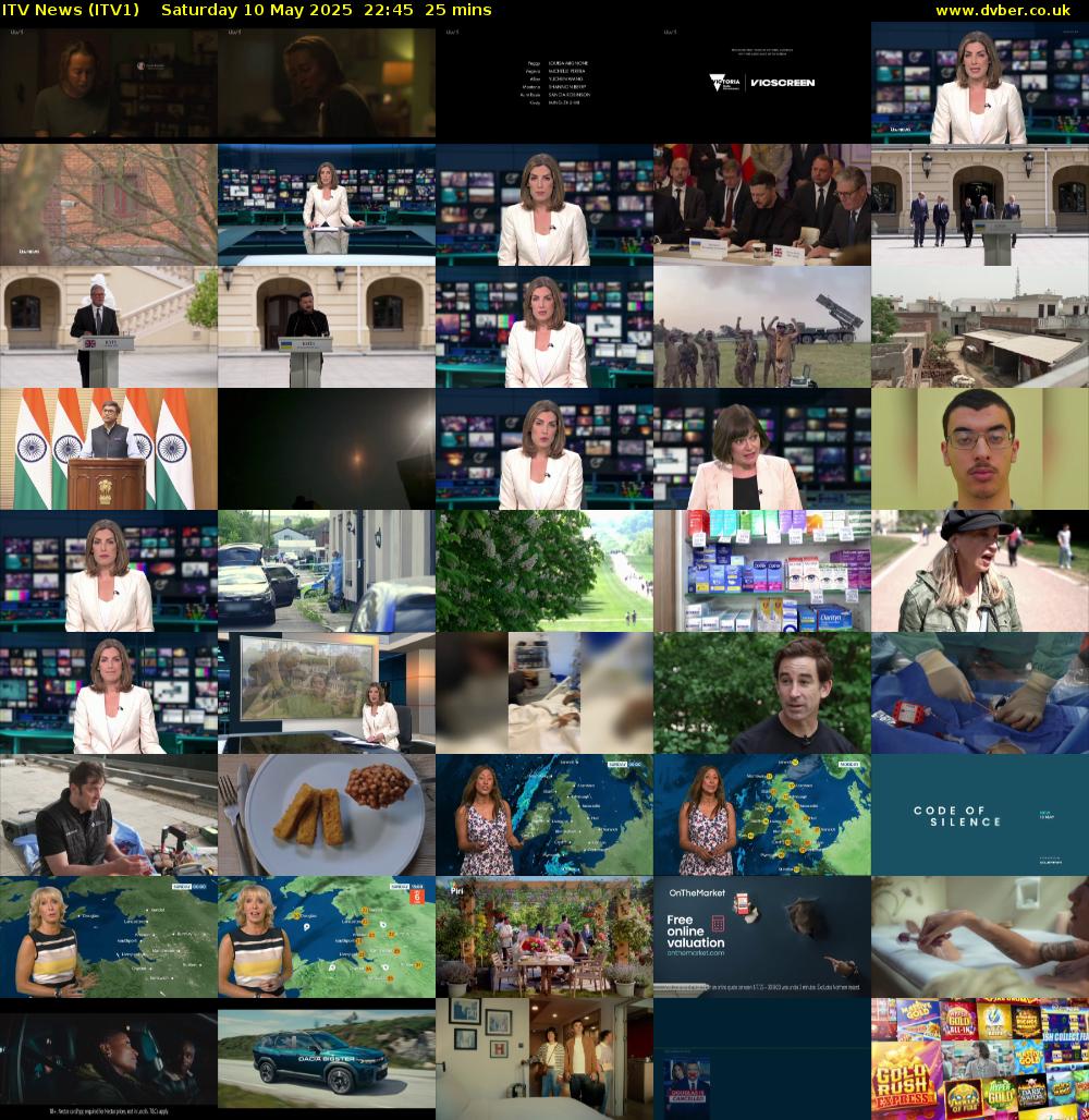 ITV News (ITV1) Saturday 10 May 2025 22:45 - 23:10