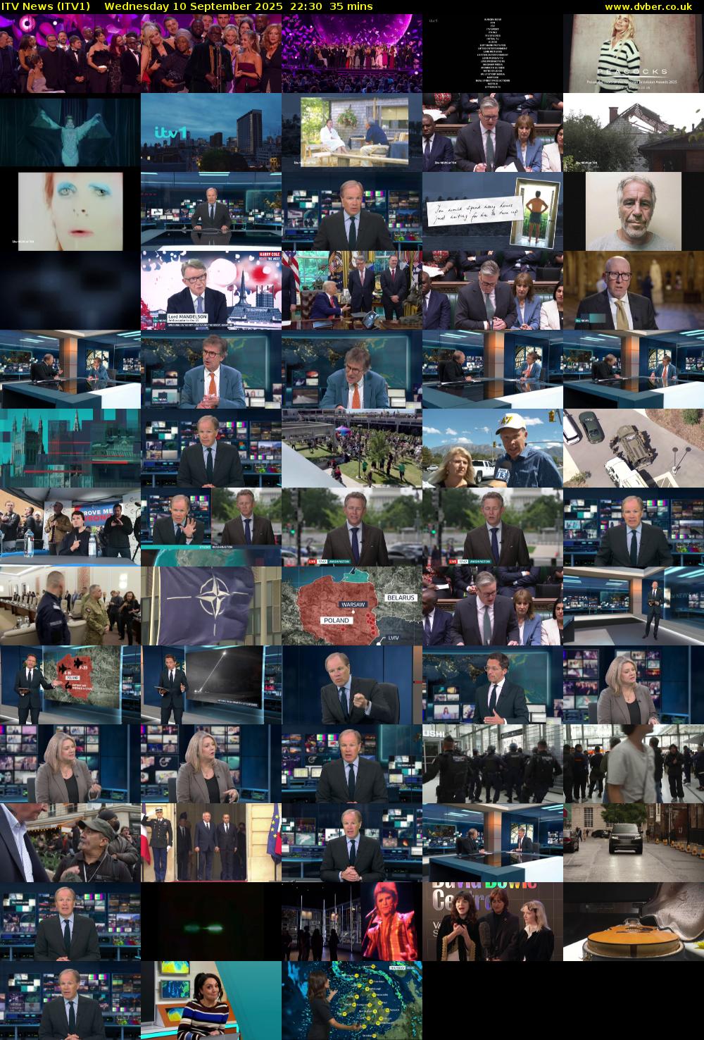 ITV News (ITV1) Wednesday 10 September 2025 22:30 - 23:05