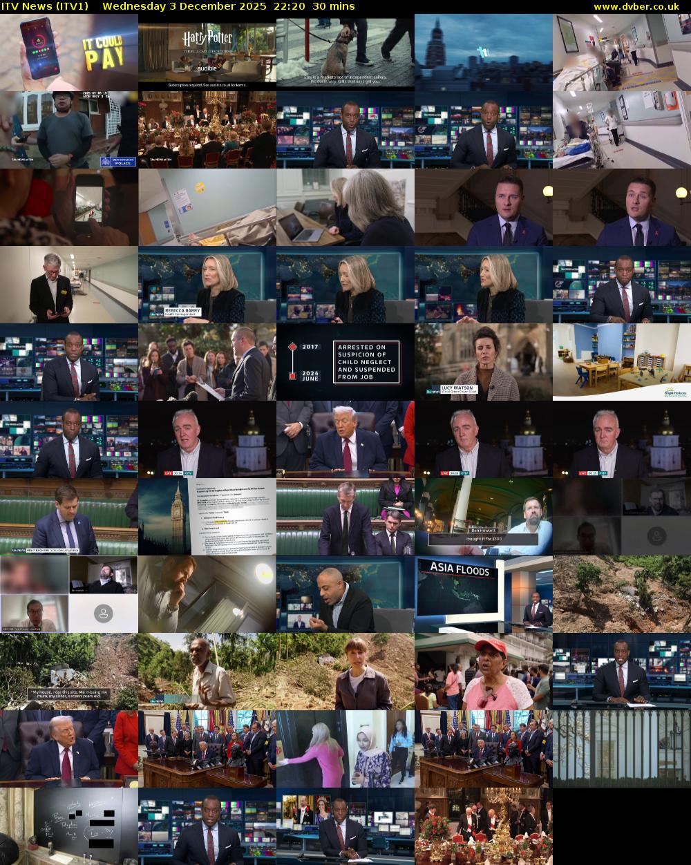 ITV News (ITV1) Wednesday 3 December 2025 22:20 - 22:50