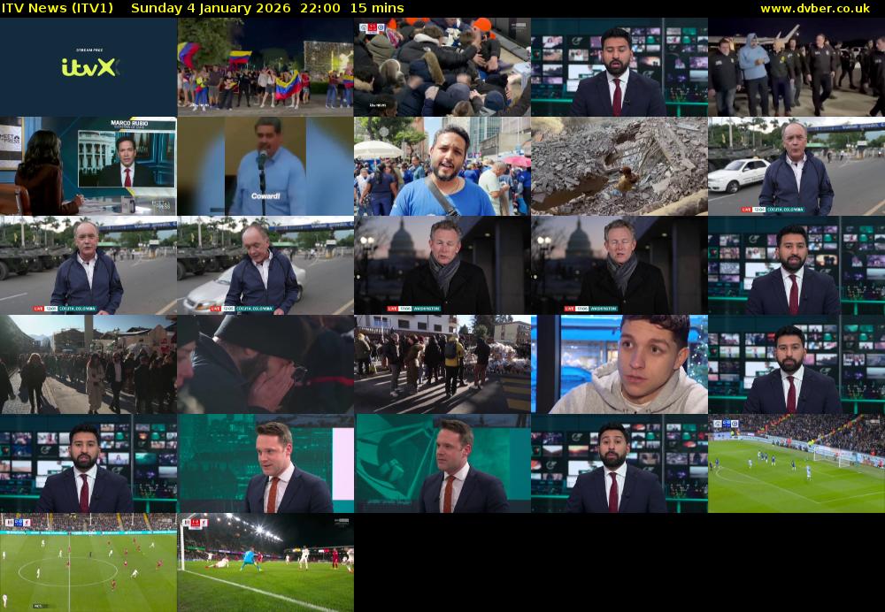 ITV News (ITV1) Sunday 4 January 2026 22:00 - 22:15