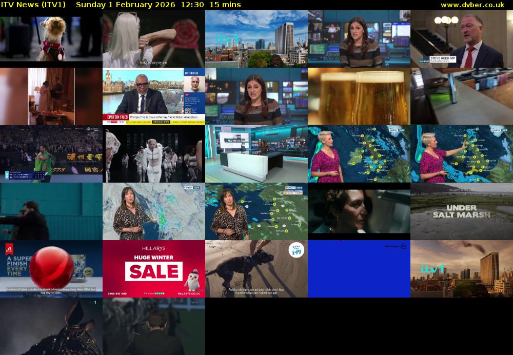 ITV News (ITV1) Sunday 1 February 2026 12:30 - 12:45