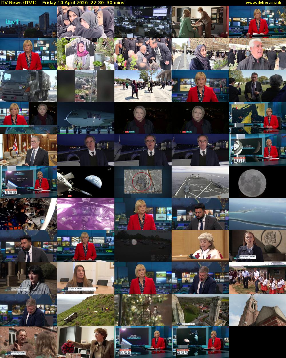 ITV News (ITV1) Friday 10 April 2026 22:30 - 23:00