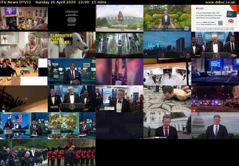 ITV News (ITV1) Sunday 26 April 2026 22:00 - 22:15