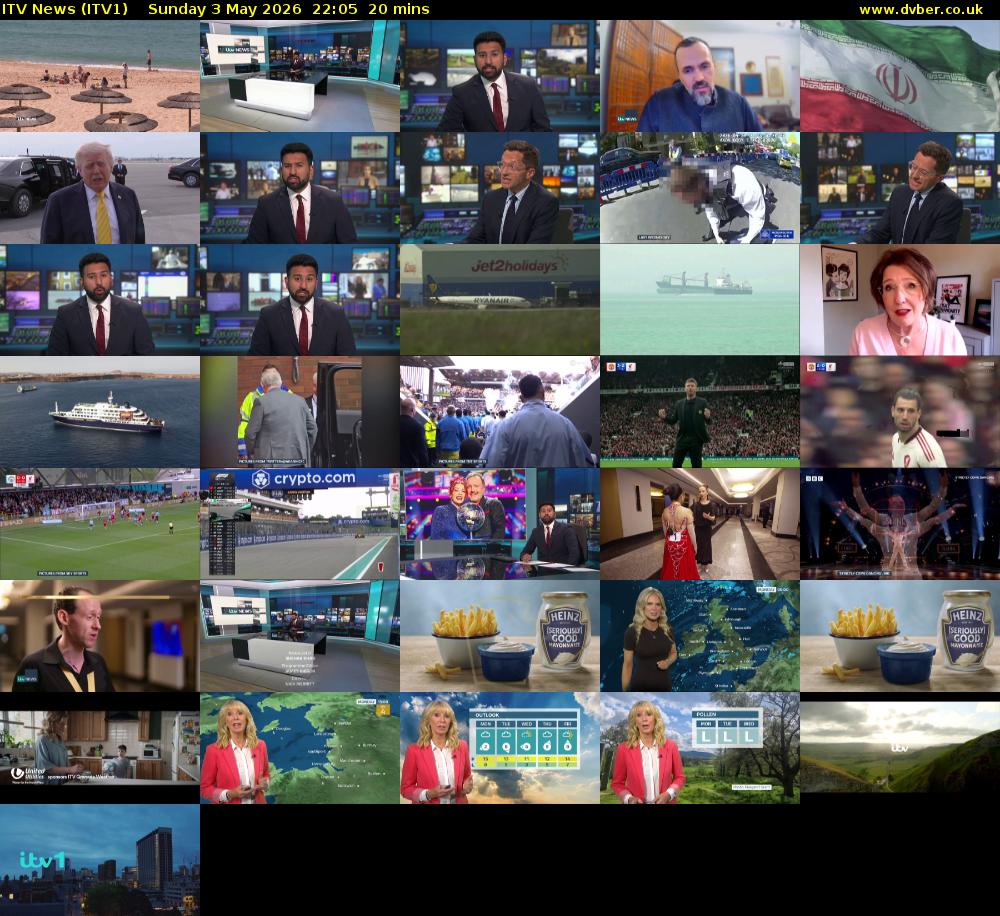 ITV News (ITV1) Sunday 3 May 2026 22:05 - 22:25