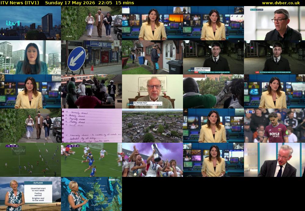 ITV News (ITV1) Sunday 17 May 2026 22:05 - 22:20