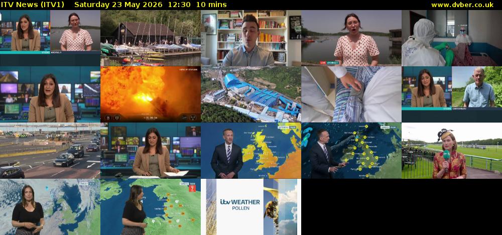 ITV News (ITV1) Saturday 23 May 2026 12:30 - 12:40
