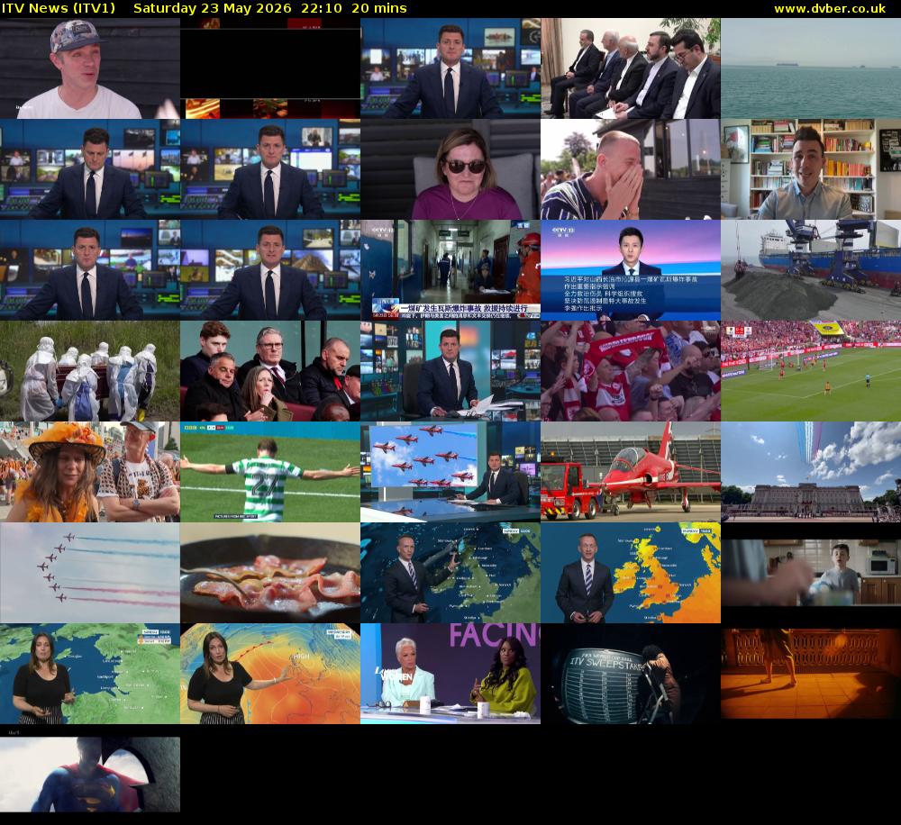 ITV News (ITV1) Saturday 23 May 2026 22:10 - 22:30