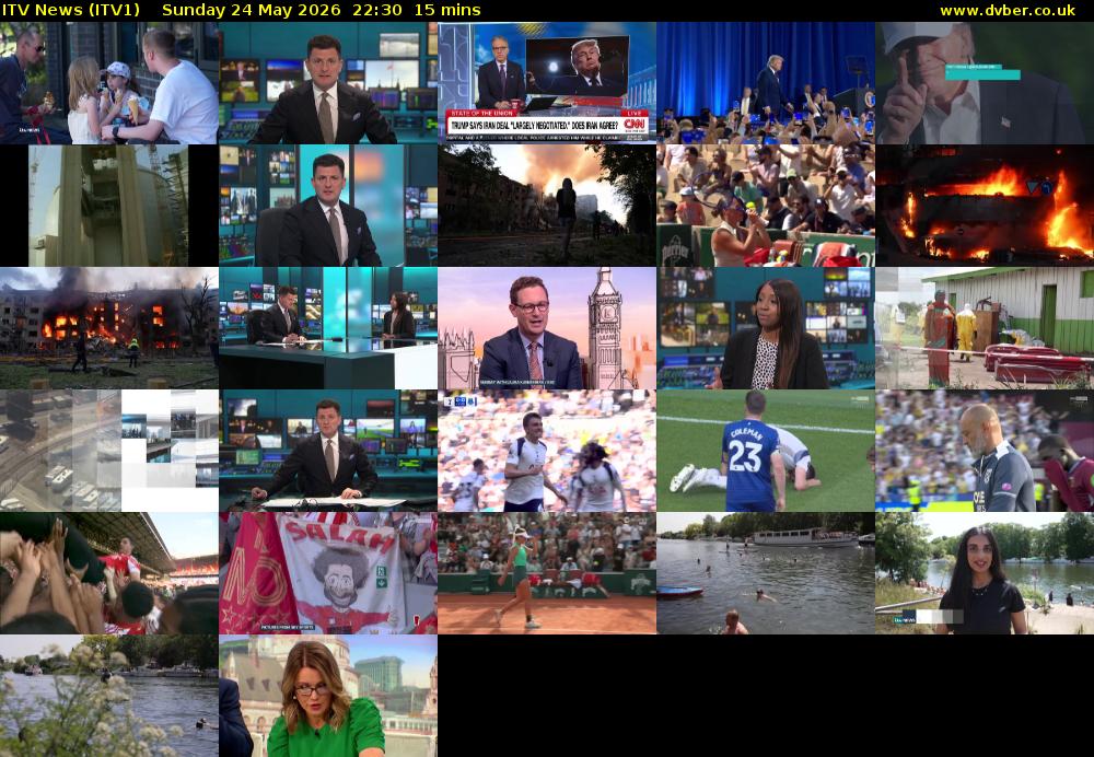 ITV News (ITV1) Sunday 24 May 2026 22:30 - 22:45