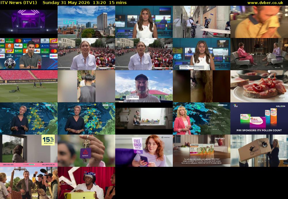 ITV News (ITV1) Sunday 31 May 2026 13:20 - 13:35