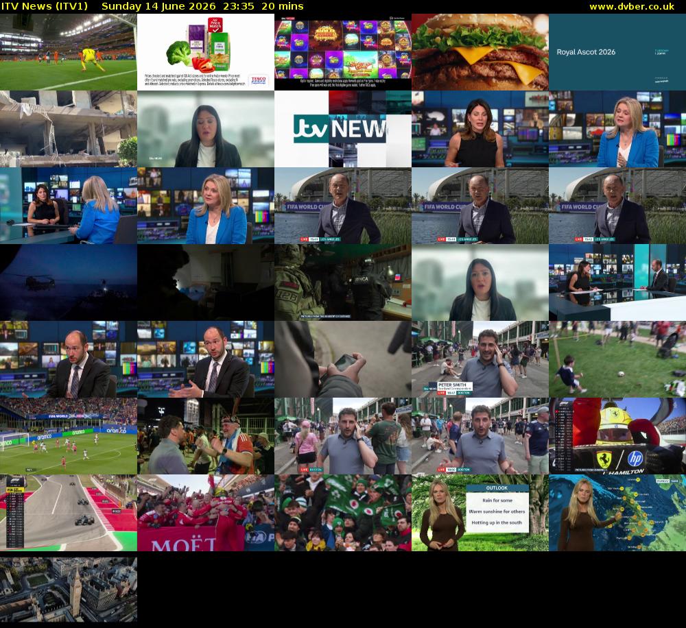 ITV News (ITV1) Sunday 14 June 2026 23:35 - 23:55