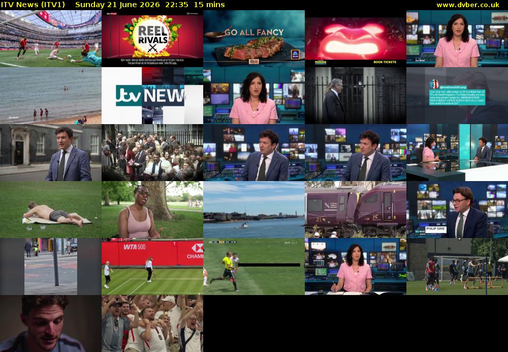 ITV News (ITV1) Sunday 21 June 2026 22:35 - 22:50