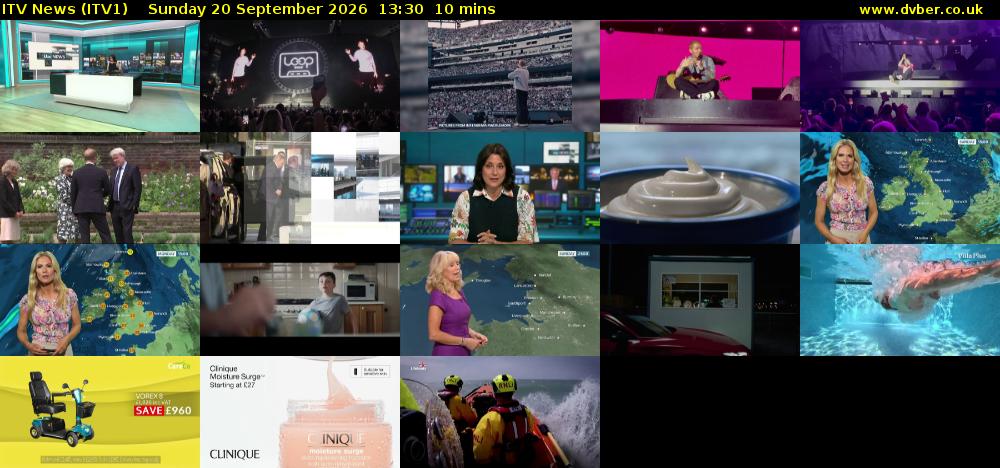 ITV News (ITV1) Sunday 20 September 2026 13:30 - 13:40