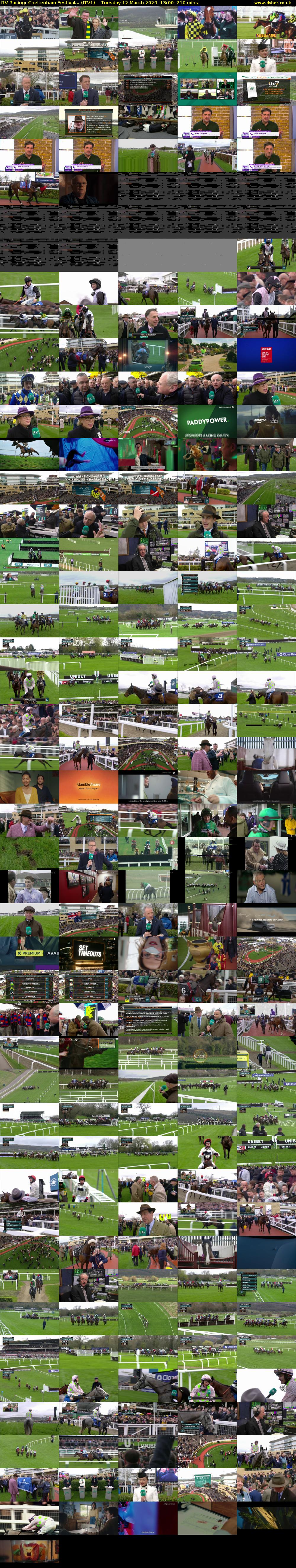ITV Racing: Cheltenham Festival... (ITV1) Tuesday 12 March 2024 13:00 - 16:30