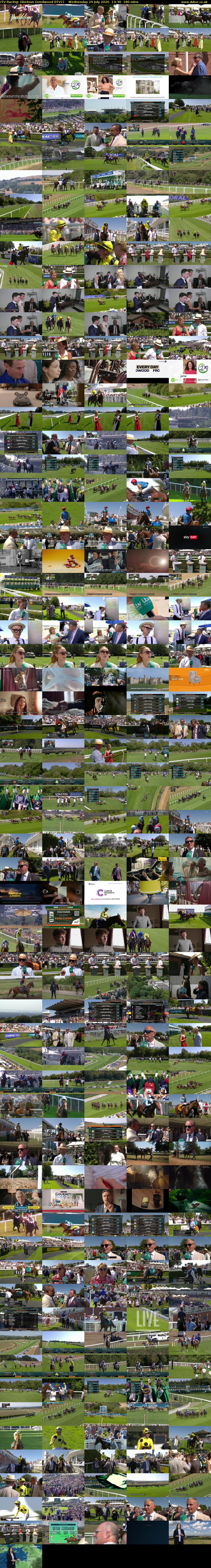ITV Racing: Glorious Goodwood (ITV1) Wednesday 29 July 2026 13:30 - 16:30