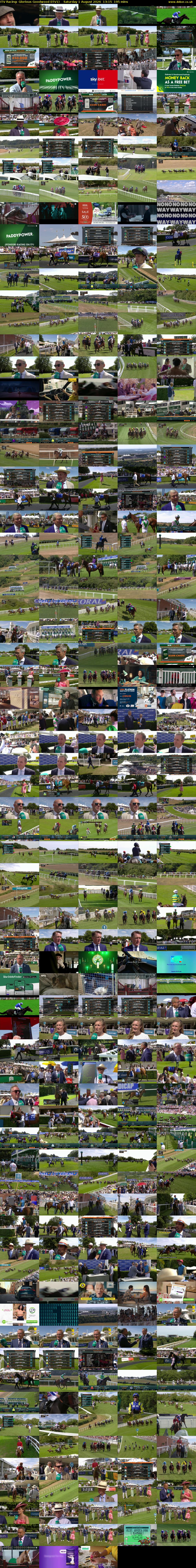 ITV Racing: Glorious Goodwood (ITV1) Saturday 1 August 2026 13:15 - 16:30