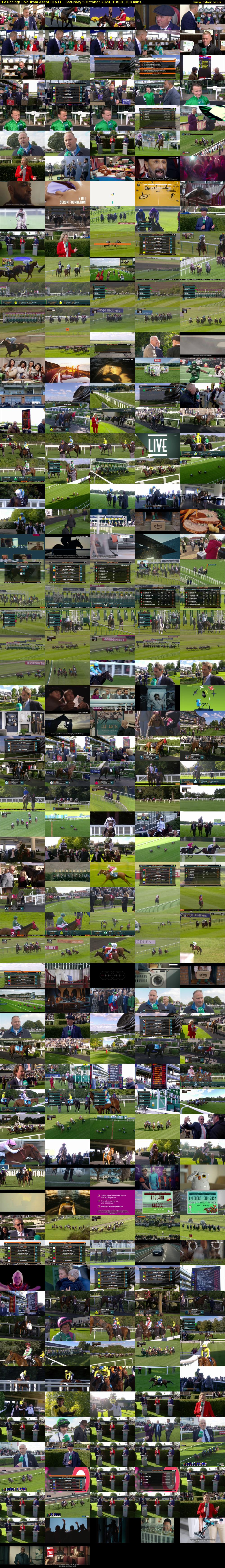 ITV Racing: Live from Ascot (ITV1) Saturday 5 October 2024 13:00 - 16:00
