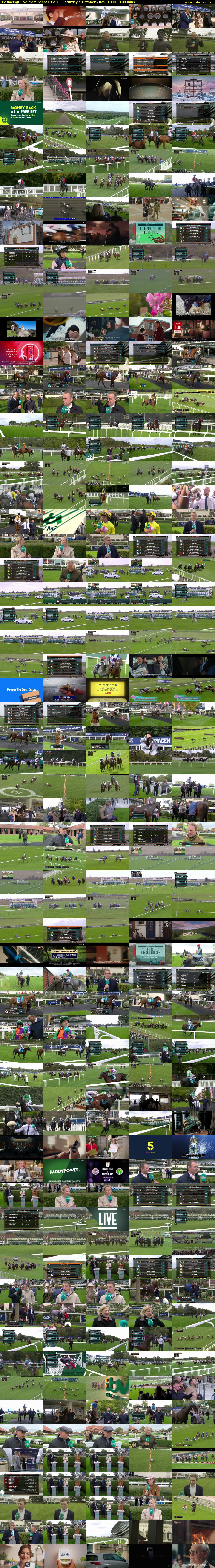 ITV Racing: Live from Ascot (ITV1) Saturday 4 October 2025 13:00 - 16:00