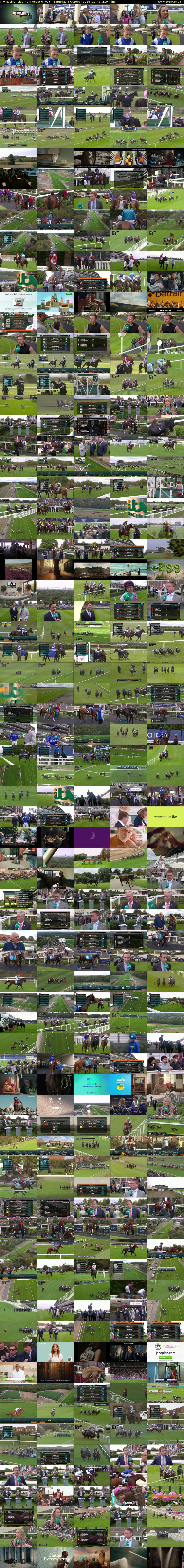 ITV Racing: Live from Ascot (ITV1) Saturday 3 October 2026 12:45 - 16:15
