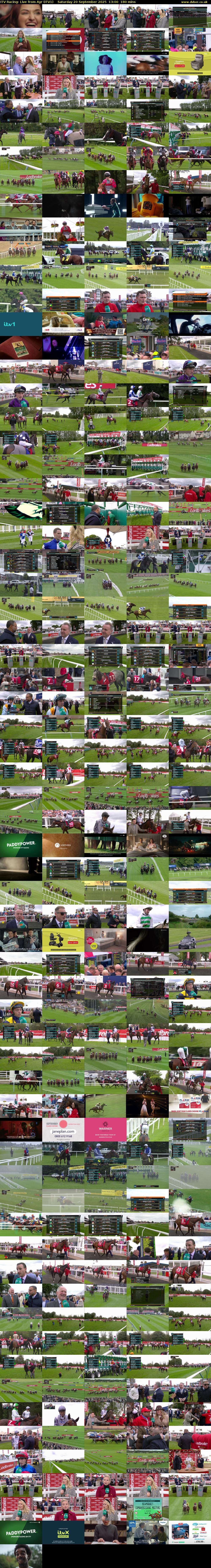ITV Racing: Live from Ayr (ITV1) Saturday 20 September 2025 13:00 - 16:00