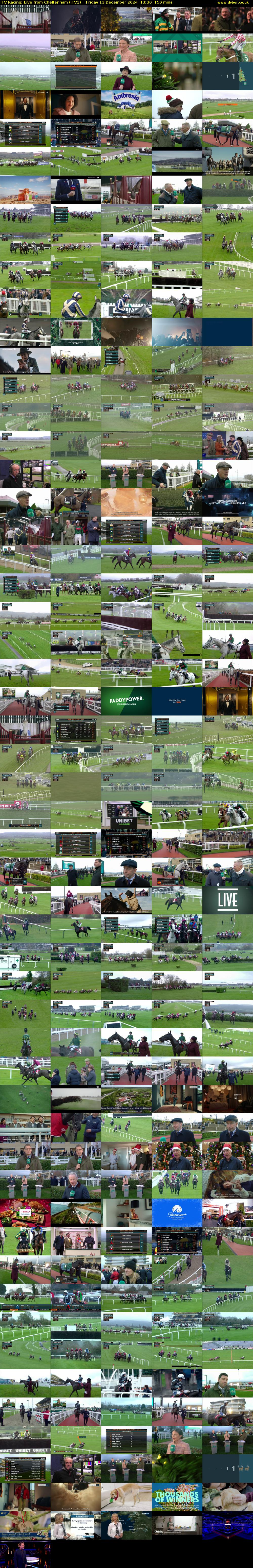 ITV Racing: Live from Cheltenham (ITV1) Friday 13 December 2024 13:30 - 16:00