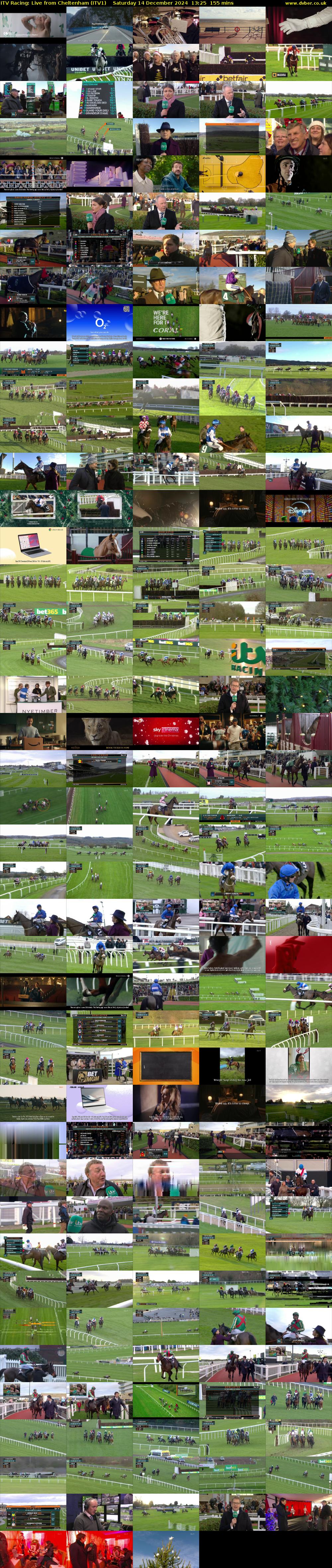 ITV Racing: Live from Cheltenham (ITV1) Saturday 14 December 2024 13:25 - 16:00