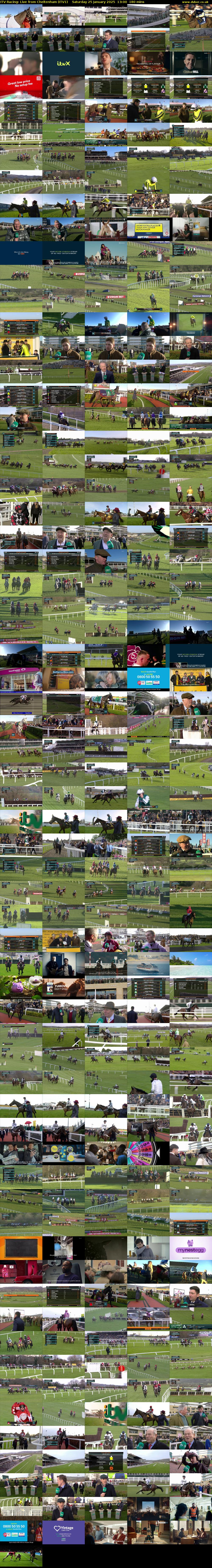 ITV Racing: Live from Cheltenham (ITV1) Saturday 25 January 2025 13:00 - 16:00