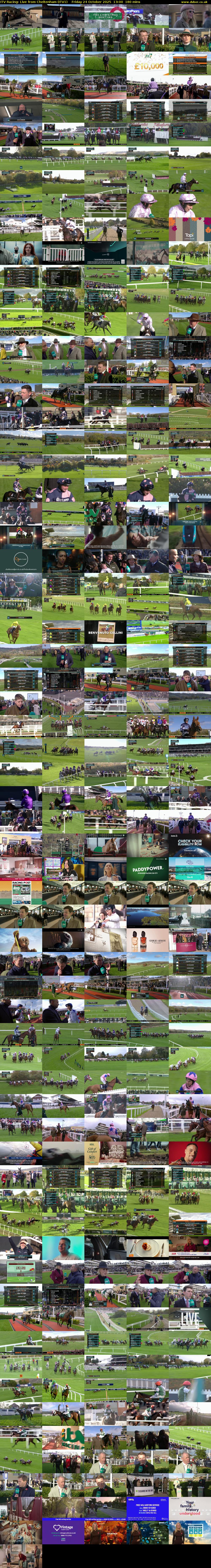ITV Racing: Live from Cheltenham (ITV1) Friday 24 October 2025 13:00 - 16:00